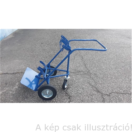 Palack szállító kocsi (dupla) PSZ-2 3 (harmadik támasztó kerékkel) PSZ-2-3, kék