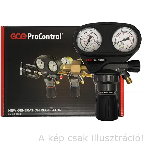 Reduktor Ar/CO2  PROCONTROL 200Bar; 30 l/min W21,8x1/14″ G1/4″ HOLLANDI, TÖMLŐVÉG NÉLKÜL GCE PC0780623