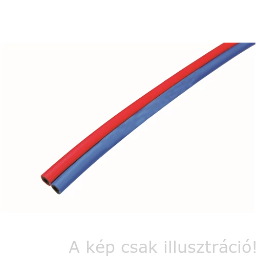 Tömlő iker Ac./Ox. 9,0x16,0/6,3x16,3mm, Semperit= extraflexibilis/ gumis (25m/tekercs)    GCE   272333069070