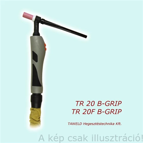 AVI/TIG pisztoly Taweld TIG TR-20F B GRIP vízhűtéses hegesztőpisztoly 4m  AC 200A/ DC 200A/100% Bi TAWELD Miller csatlakozókkal 420F0145