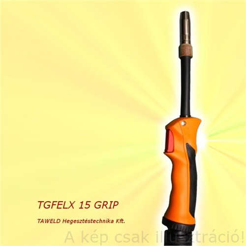 MIG/MAG pisztoly TGFLEX15 F 5m flexibilis nyakkal, gázhűtéses 160A CO2 & 140A kevertgázzal 60% Bi-vel TAWELD 1015543F