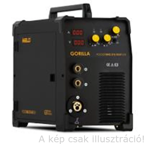 MIG/MAG Heg. gép Iweld GORILLA POCKETMIG 215XL ALUFLUX (MIG/MMA funkc.230V±15%,300mm cséve,200A-60%,MIG pisztoly,3+3m kábelek)