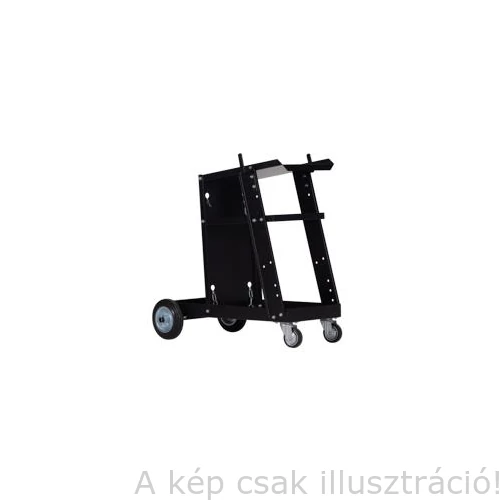 Heg. géphez kocsi fekete 440x270x710mm,13kg Iweld 800WMTROLLEYS