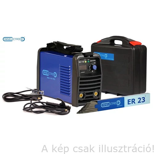 Heg. inverter Panelectrode MMA 200 PRO  (200A-40%Bi,160A-60%,230V) test és munka kábelekkel 
