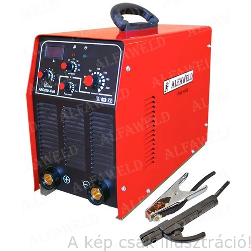 Heg. inverter ARC 200i 200A/230V Cellulose MMA hegesztőgép  (200A-60%Bi) test és munka kábellel   H-189252