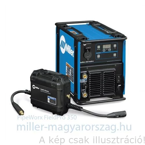 Miller PipeWorx 350 FieldPro többfunkc.heg.áramforrás 1+3 fázisról(Autoline) CC/CV MIG,MMA,Cell,TIG-Lift, 350A@60%,  907633