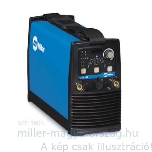 Miller STH 160L HF AVI DC, inv.heg.gép tartozékokkal (TIG,impulz,230V,5–160 A, 145A@30%Bi.,7 kg,VRD) WP-17/4m AVI piszt.+testkábel 029083113