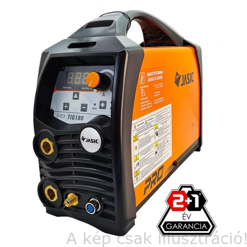 Heg. inverter JASIC ProTIG 180 (W206)  (TIG; 180A-35%, SR17/4m AVI pisztollyal és testkábellel) H-672404