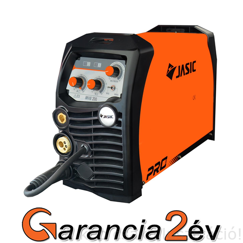 MIG/MAG heg.gép Jasic ProMIG 200 (N220) inverteres, önvédő porbeles is-MMA hegesztőgép,200A/40%, 20-200A,test és munkakábelekkel