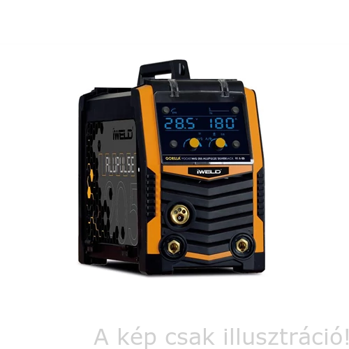 MIG/MAG Heg. gép Iweld GORILLA POCKETMIG 205 ALUPULSE SILVERBACK(MIG/BKI)190A@60%,230V  80POCMIG205ALUP