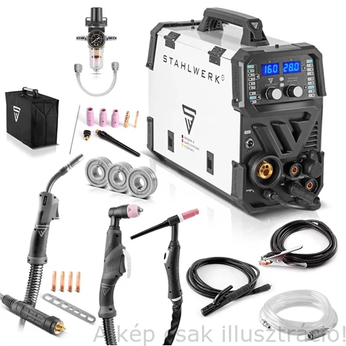 Heg. inverter STAHLWERK 6 az1-ben kombinált hegesztőgép CTM-416 Puls Pro 6-in-1  STAHLWERK  1254