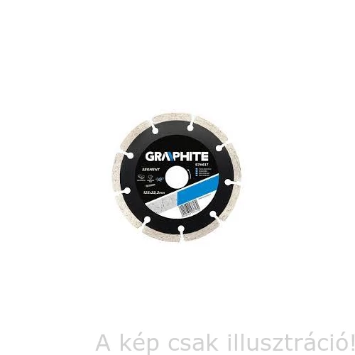 Gyémánt Vágótárcsa  125 Szegmens 2.2 MM  GRAPHITE 57H617