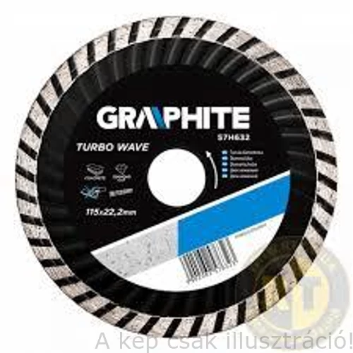 Gyémánt Vágótárcsa  230 TURBOWAVE 3.1 MM  GRAPHITE 57H638