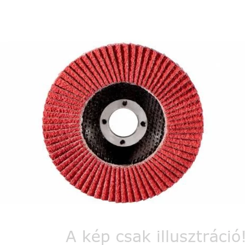 125mm- CR40 Metabo Kerámiaszemcsés "Flexiamant Super" lamellás csisz. korong INOX 626169000