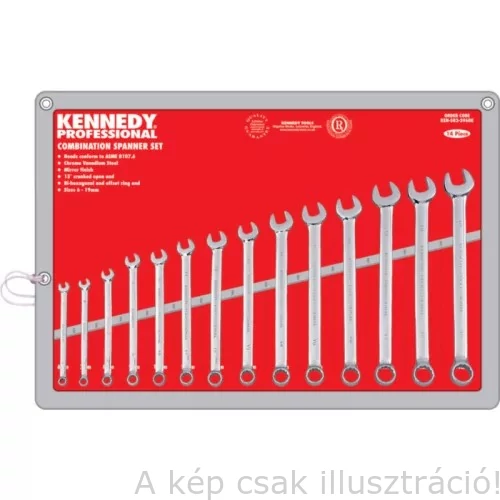 Csillag-villáskulcs készlet ipari 6-19mm 14 db-os KEN5823960K