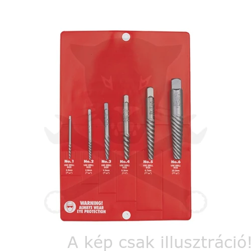 TÖRTCSAVAR KIHAJTÓ KÉSZLET 6 darabos  KENNEDY KEN0751160K