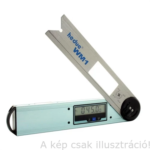 Szögmérő digitális, szögmérés 0 - 360 ° összecsukva 250mm  HEDUE WM1  102039588 kartondobozban