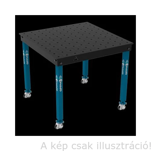 Hegesztő asztal 16_100X100_K_BASIC_100X100 kerekeken guruló GPPH 