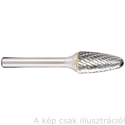 Turbómaró ívelt, láng forma, lekerekítettvégű, 9 vágás- forgácstörő, finom fogazással 10x20mm Metabo 628355000