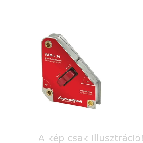 Mágnes hegesztéshez kapcsolható mágneses szögbeállító  30kg 45°90° Schweisskraft SWM-2 30  1790029   SCHWEISSKRAFT   1790029