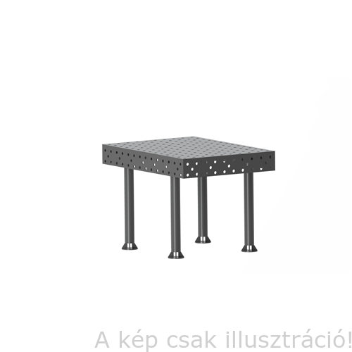 Vector Dragon hegesztő leszorító asztal VS-WT Lv8mm 28mm furatokkal 1000x1000x8mm 4db lábbal