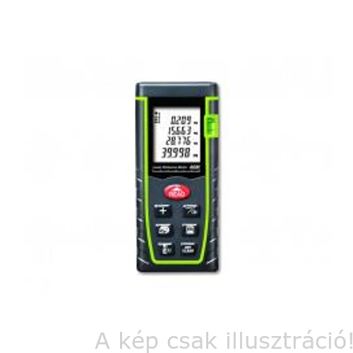 Lézeres távolságmérő 40m, terület- térfogatszámítás, háttérvilágítás LDM-T40 2db AAA elem, csuklópánt, tok  020804-0130