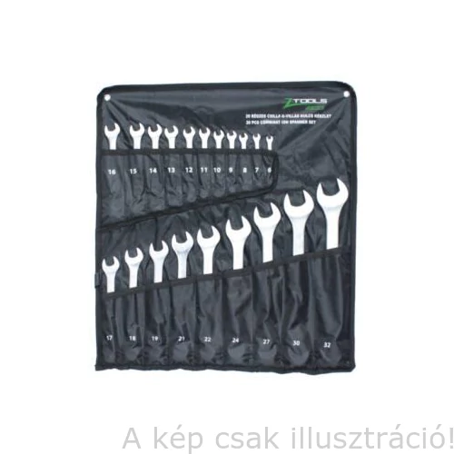 Csillag-villáskulcs készlet elliptikus 6-32mm 20 db-os Z-TOOLS 040201-0388