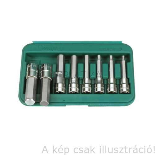 Hatszögkulcs 1/2" imbusz hosszú BIT-dugókulcs klt. SW4-SW17  9 db-os HANS 46026-49