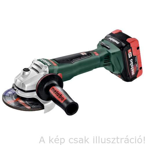 METABO WB 18 LTX BL125 Quick Akkus Sarokcsiszoló 2db LIHD18V/5,5Ah Akku+ASC145 AirCooled töltő, MetaLoc hordtáska,Akció! 613077660