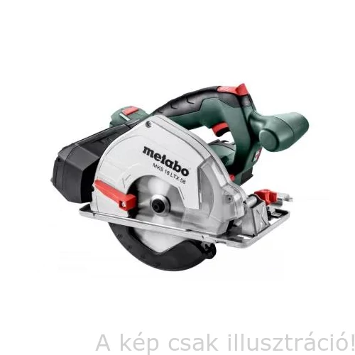 METABO MKS 18 LTX 58 akkus fémipari kézi körfűrészgép fűrészlappal(40fog),MetaLoc kofferben,akku és töltő nélkül 600771840