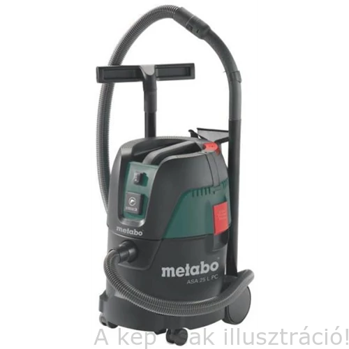 METABO ASA 25 L PC univerzális ipari porszívó max.1250 Watt,25L tartály,3600 l/perc  602014000