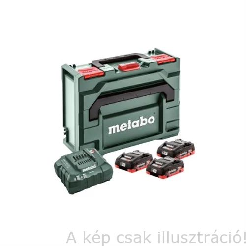 METABO Akkus alapkészlet 3x18V/4,0 Ah LiHD akku+ ASC 55 töltő + metaBOX145  685133000