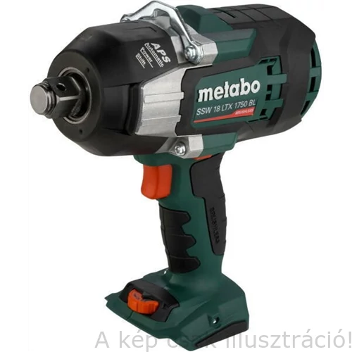 METABO SSW 18 LTX 1750 BL Akkus ütvecsavarozógép, (akku és töltő nélkül), metaBOX 145 L-ben Nyomaték:1750Nm,3/4"-os, 602402840 