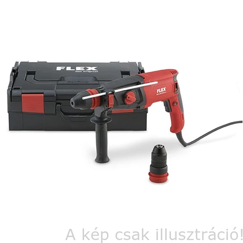 FLEX CHE 2-28 SDS-Plus 800W fúrókalapács,cserélhető SDS-Plus&fém gyorstokmány(2,7J EPTA*,2,8kg,0-1300/perc ford.,0-4000/p löket) Akciós!