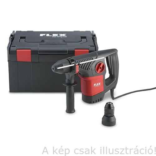 FLEX CHE 4-32 SDS-Plus 900W Kombi-ütvefúró kalapács, cserélhető SDS-Plus & fém gyorstokmány 4,1kg, 4,8J EPTA,0-850/perc ford.,0-3700/p löket