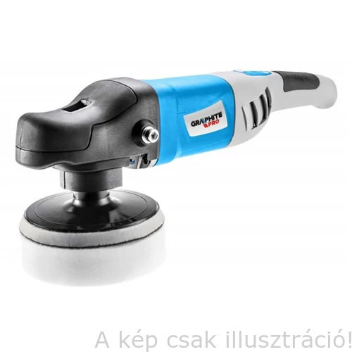 GRAPHITE Pro 59GP200 Polírozó 180mm 1100W 2,6Kg, 1000-3000 f/min, 3 év garncia! Akciós!