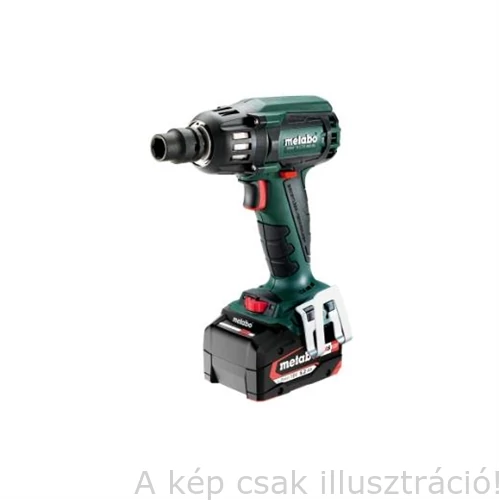 METABO SSW 18 LTX 400 BL(szénkefe mentes) 18V/5,2Ah Li-Power akkus ütvecsavarozógép, Nyomaték:400Nm,1/2"-os, . 602205650