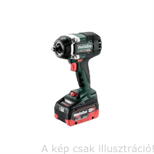 METABO SSW 18 LTX 400 BL(szénkefe mentes) 18V/5,5Ah Li-Power akkus ütvecsavarozógép, Nyomaték:800Nm,1/2"-os, 602403660