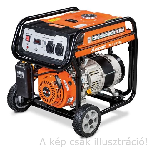 Áramfejlesztő PG-E 40 SRA szinkrongenerátoros UNICRAFT  6706040 (átmeneti készlethiány)