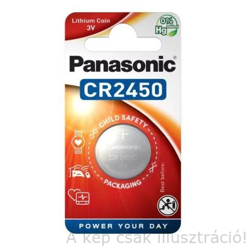 Elem  Eclipse'3, OTOS MACH II/III pajzsokhoz Panasonic Lithium gombelem 3V CR2450, 1 db/csomag