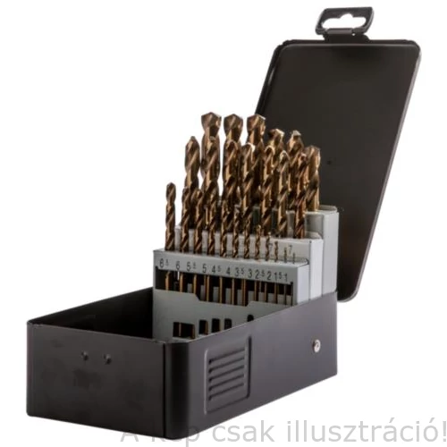 Fúrószár készlet  HSS-CO5% 25 db-os 1-13mm LABOR 001-KA012250