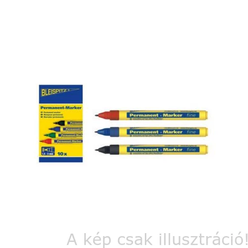 Jelölőfilc ipari festékes 1,0-2,0mm piros 10db/csomag BLEISPITZ 020811-0197  0914