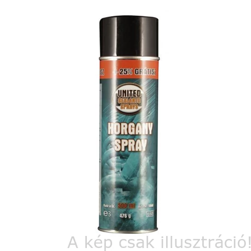 Spray; horgany 400ml 'UNITED' (Zn 92%) 5060