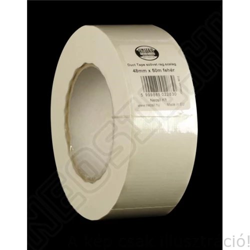 Ragasztószalag Duct tape szövet United Sealsnts 48mmx50m fehér 8012