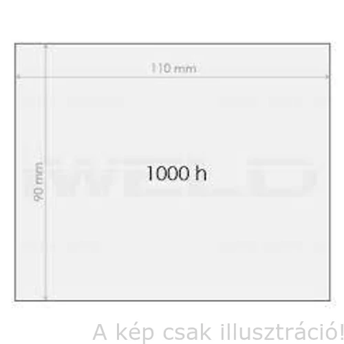 Hegesztő pajzs külső plexi  90x110mm WKS erősített, egyesével papírba csomagolt 312290