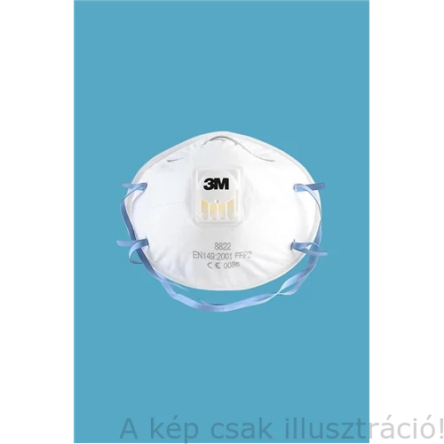 Pormaszk FFP2 szelepes légzésvédő 3M  10db/cs. (8822)