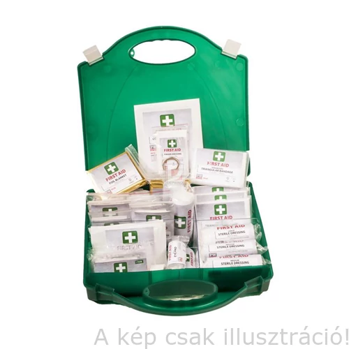 Elsősegély láda PORTWEST FA12 100 személyre zöld színű  FA12GNR