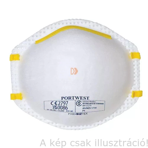 Pormaszk Portwest A FFP1 porálarc (20 db) FEHÉR P100WHR