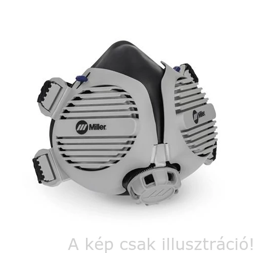 Légszűrő maszk, félálarc Miller LPR-100  HALF MASK GEN II, W/ NUIS OV, cserélhető aktívszenes HEPA szűrővel M/L méretű 295274; 