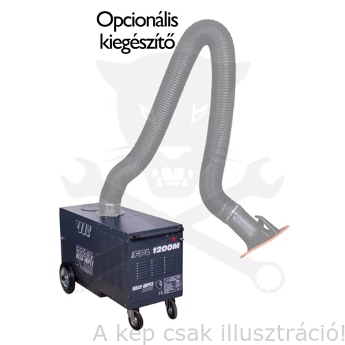 Levegő tisztító berendezés Weldi FPL 1203 F-tip 3 fázisú , füst, és porleválasztó berendezés, falra szerelhető, elszívó kar külön